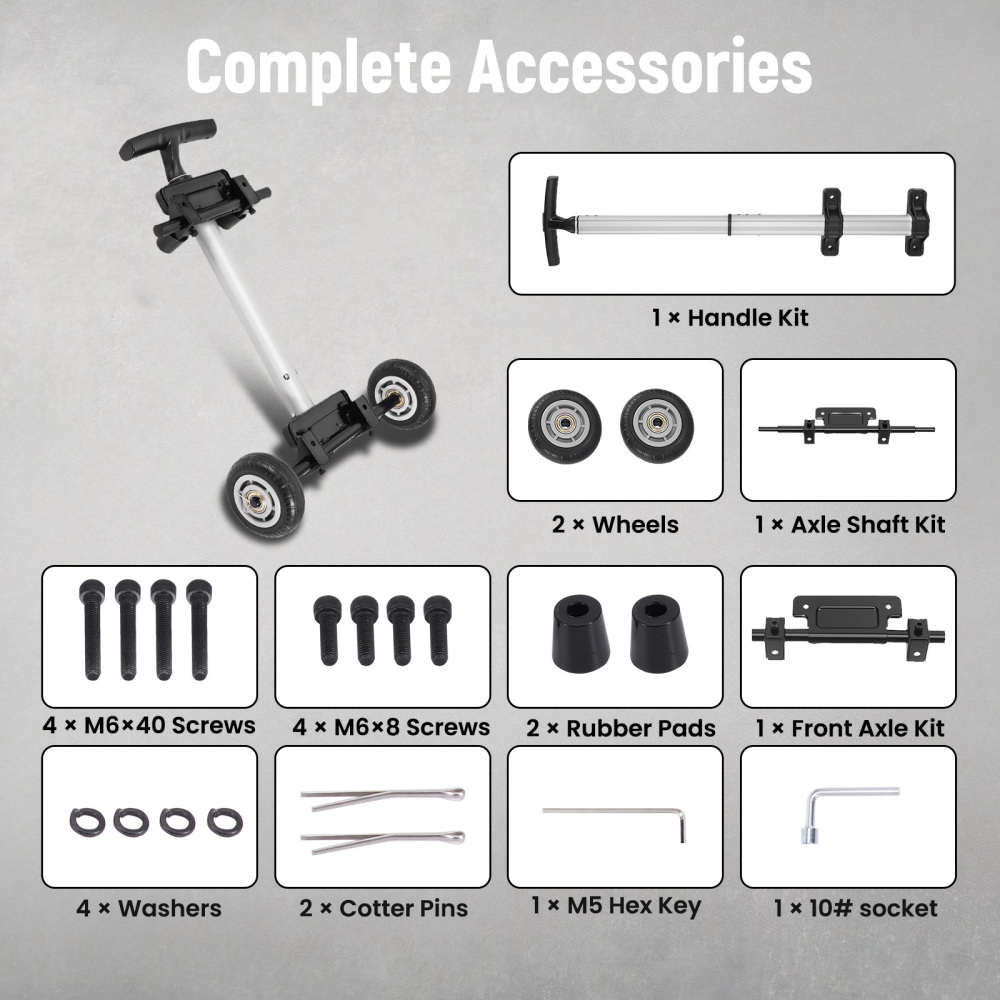 Generator Accessories Wheel and Handle Set for Maxpeedingrods MXR2300 MXR3500