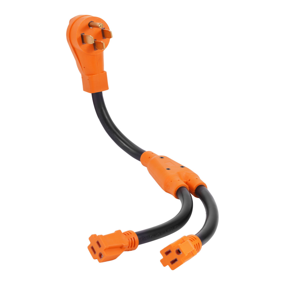 Power Adapter Cable 14-50P to 5-15Rx2 for MaXpeedingRods Generator MXR6000GT