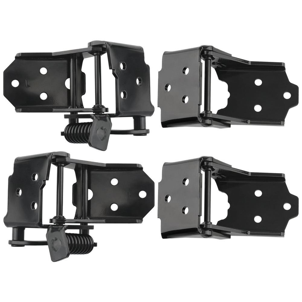 Door Hinges 4pcs Set Upper and Lower Hinge Kit compatible for Camaro Firebird 1970-1981
