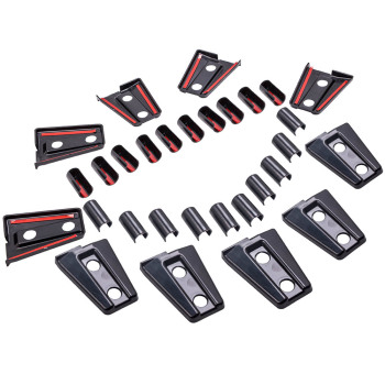 Hood Door Hinge Cover Unlimited Accessories compatible for Jeep Wrangler JK JKU Unlimited