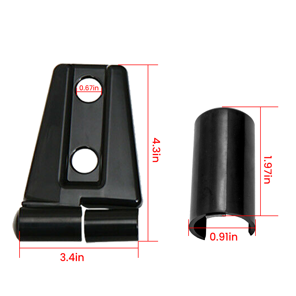 Hood Door Hinge Cover Unlimited Accessories compatible for Jeep Wrangler JK JKU Unlimited