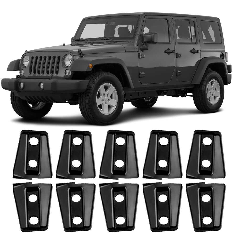 Hood Door Hinge Cover Unlimited Accessories compatible for Jeep Wrangler JK JKU Unlimited