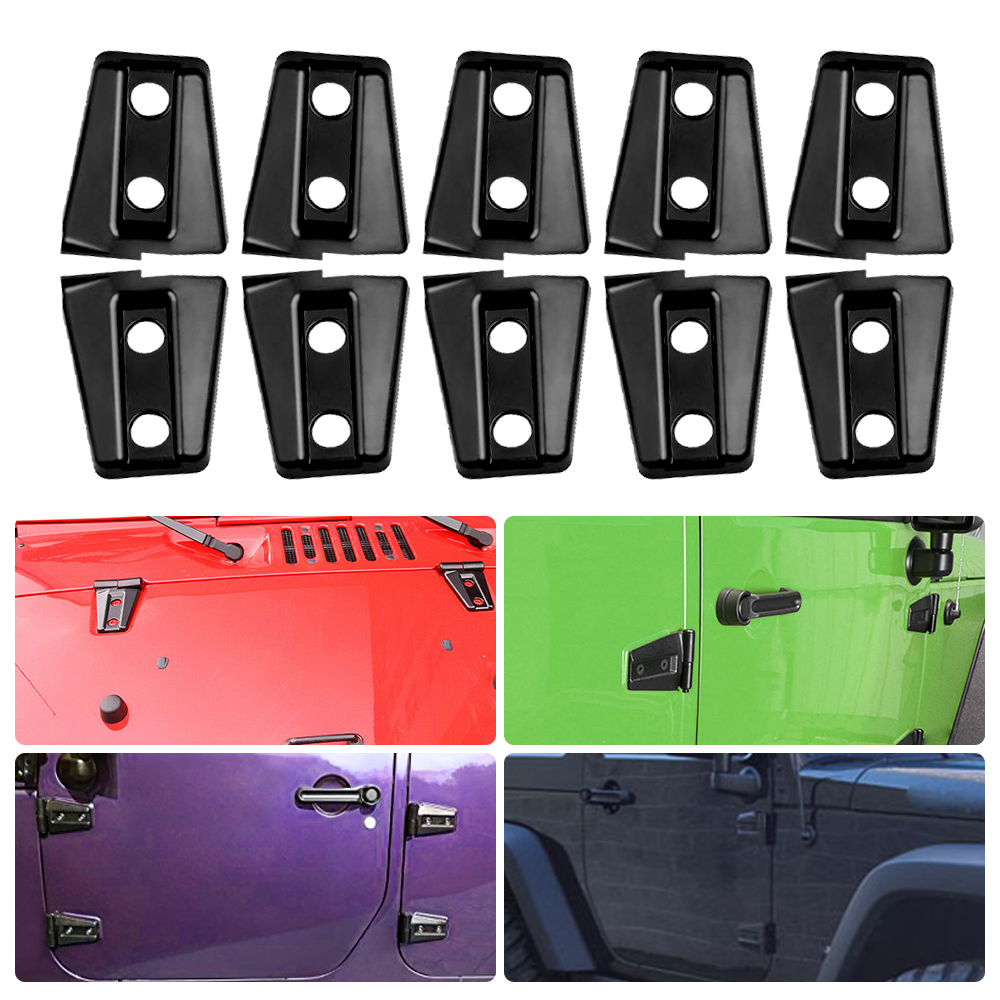 Hood Door Hinge Cover Unlimited Accessories compatible for Jeep Wrangler JK JKU Unlimited