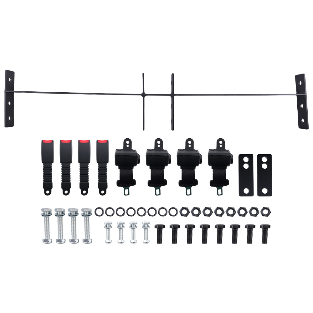 4-Pack compatible for Golf Cart compatible for Seat Belt Kit for Club Car compatible for DS EZGO TXT compatible for Yamaha UTV Go Kart