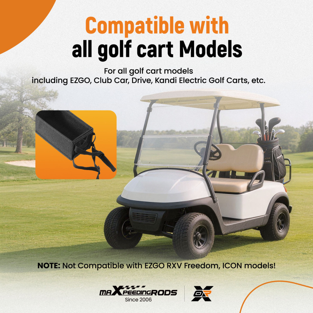 Adjustable compatible for Golf Cart Basket for Club Car compatible for EZGO TXT compatible for Yamaha Precedent compatible for DS G Series