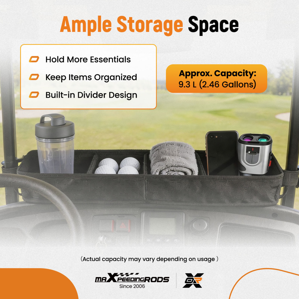 Adjustable compatible for Golf Cart Basket for Club Car compatible for EZGO TXT compatible for Yamaha Precedent compatible for DS G Series