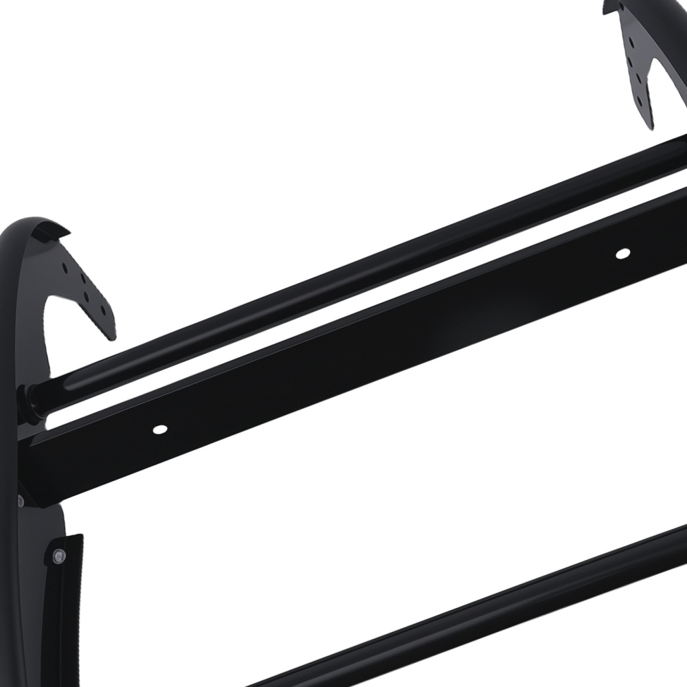 Front Bumper Grille Guard Bull Bar Push compatible for Toyota Tacoma 2005-2015 black