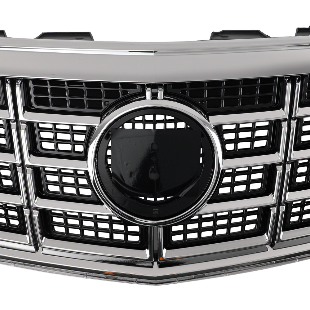 Chrome Front Upper Grille compatible for Cadillac XTS 3.6L 2013-2015 20901624 Black