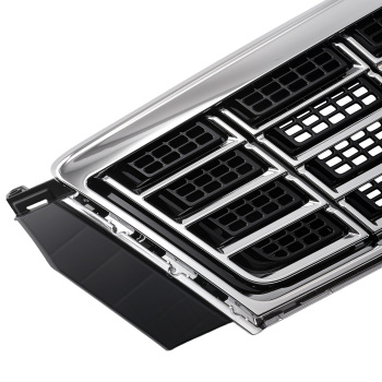 Chrome Front Upper Grille compatible for Cadillac XTS 3.6L 2013-2015 20901624 Black