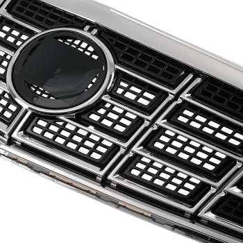 Chrome Front Upper Grille compatible for Cadillac XTS 3.6L 2013-2015 20901624 Black