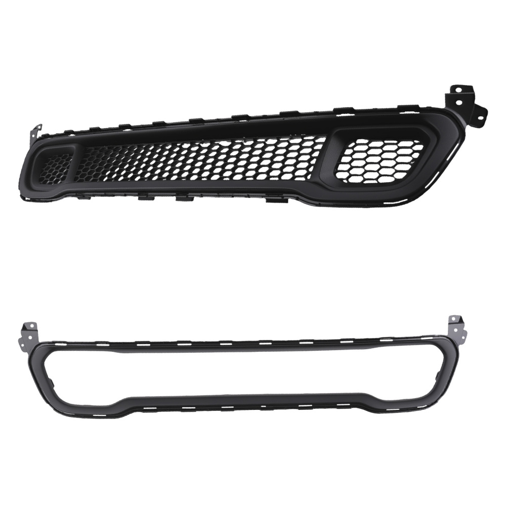 Front bumper Lower GrilleMolding Trim compatible for Jeep Cherokee 2014-18 68203216AA