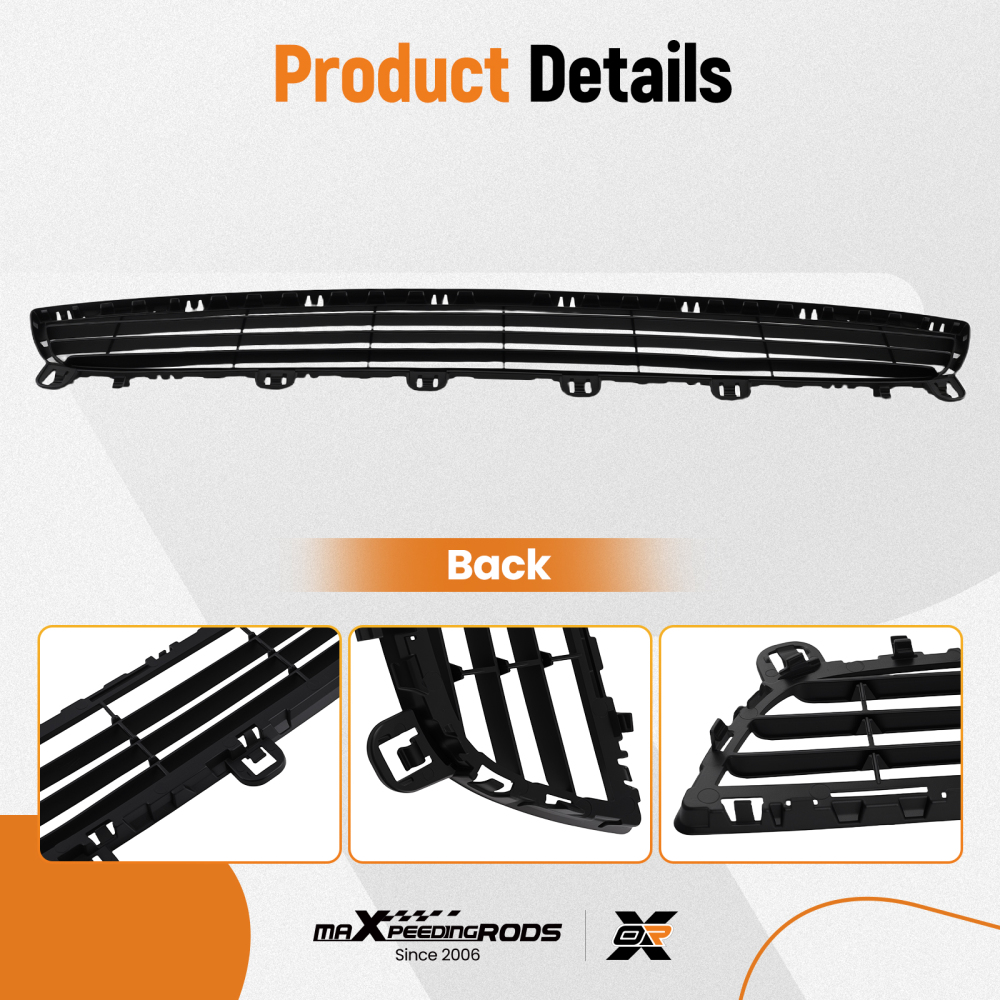 Black Mesh Grille compatible for BMW X5 xDrive Series 2014-2017 51117294475 Front