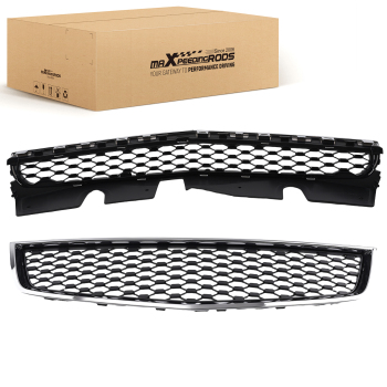 Front Bumper Upper + Lower Grille compatible for Chevrolet Equinox 10-15 25798744 25798747