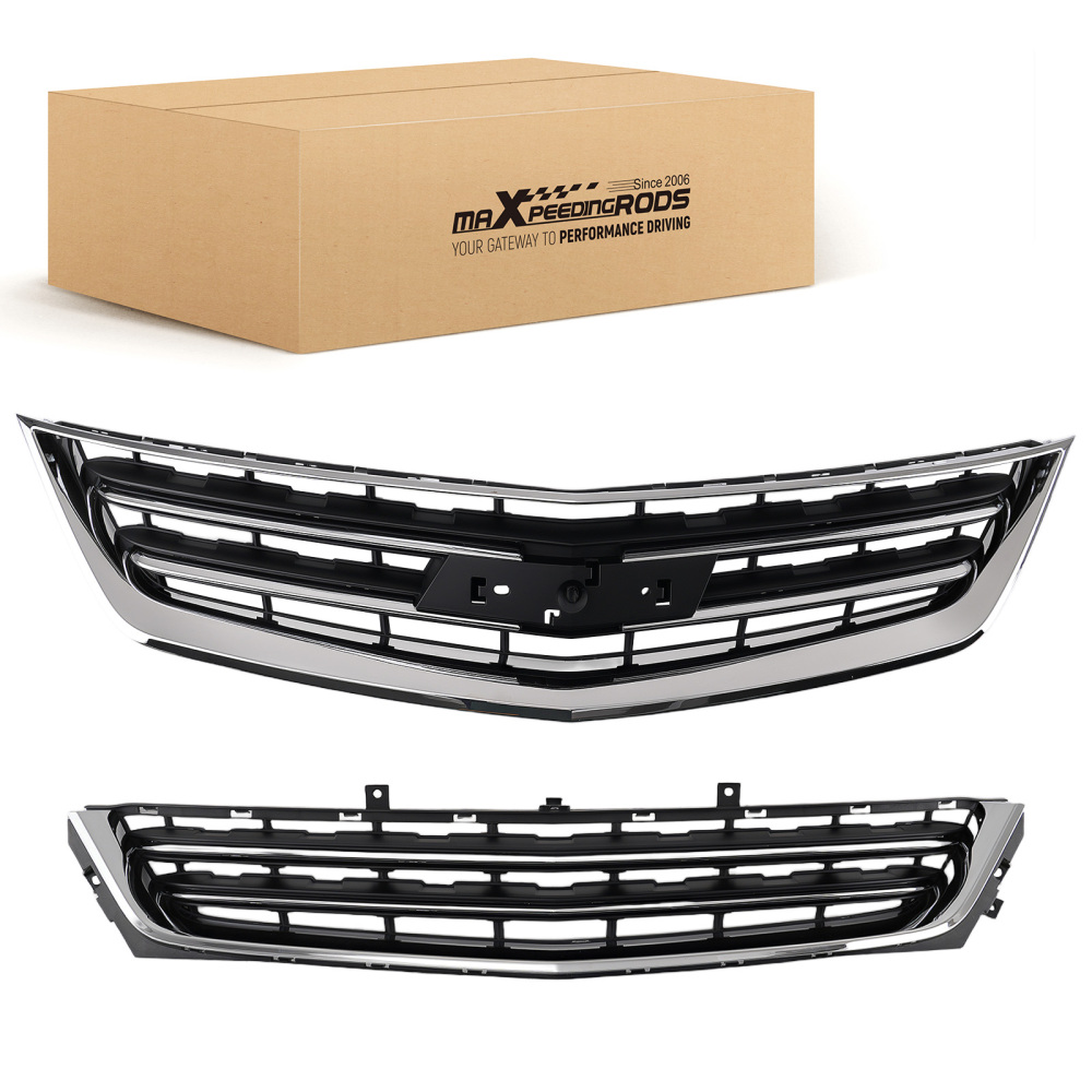 Front UpperLower Grille compatible for Chevrolet Impala 2014-2020 23354886 23455348