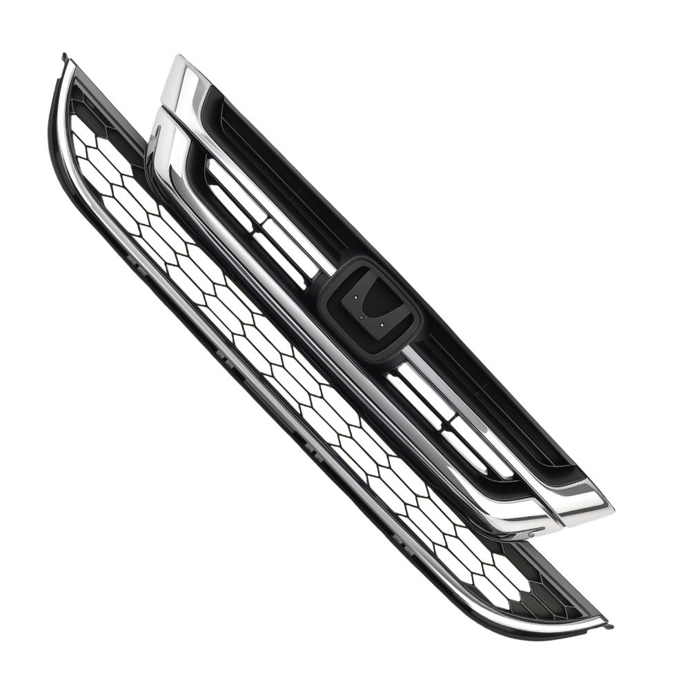 Upper Lower Bumper Grille compatible for Honda CR-V 2010-2011 71123-SWN-H11