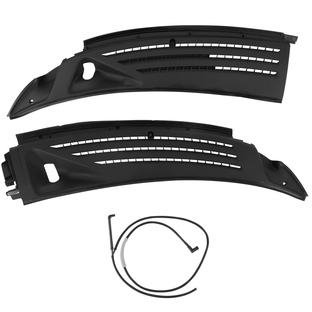 Left+Right Windshield Wiper Cowl Panel Grille Seal compatible for Ford F150 F-150 2009-2014
