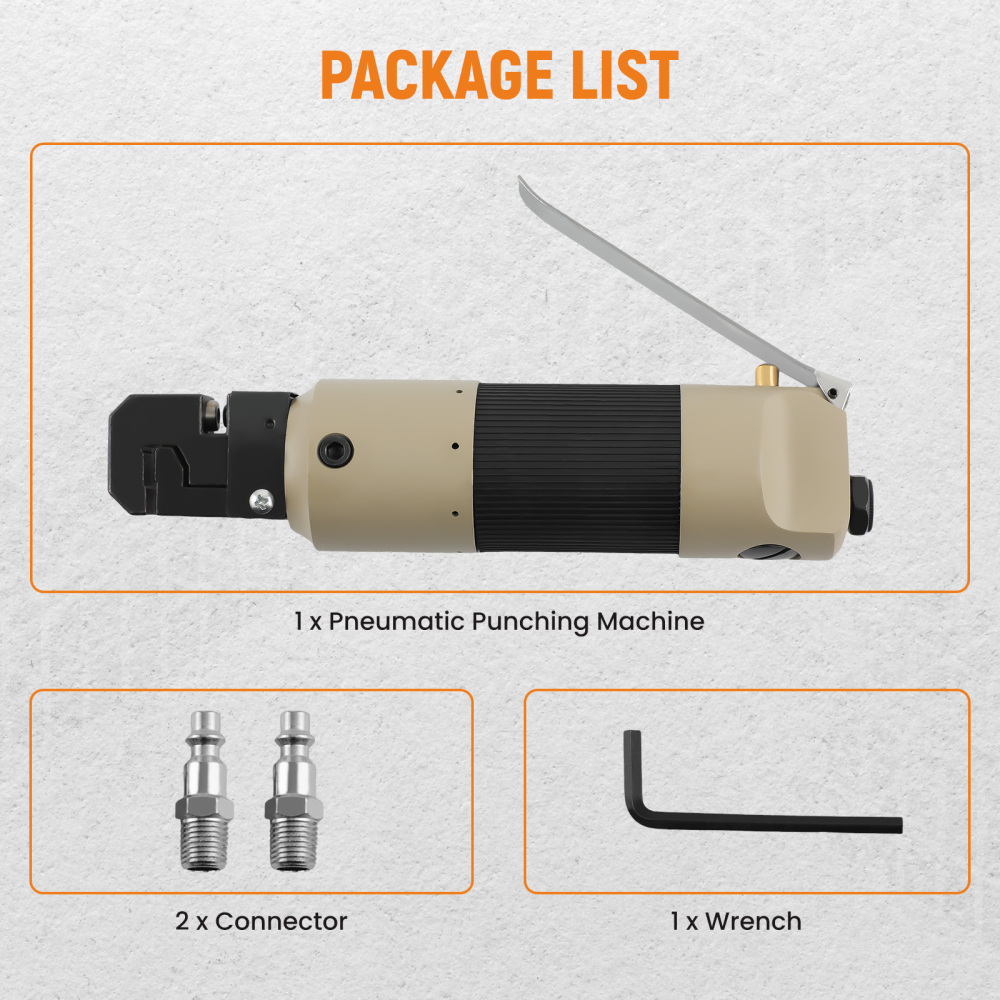 Air Punch and Flange Pneumatic Puncher Crimper Punching Flanging Tool Anti slip