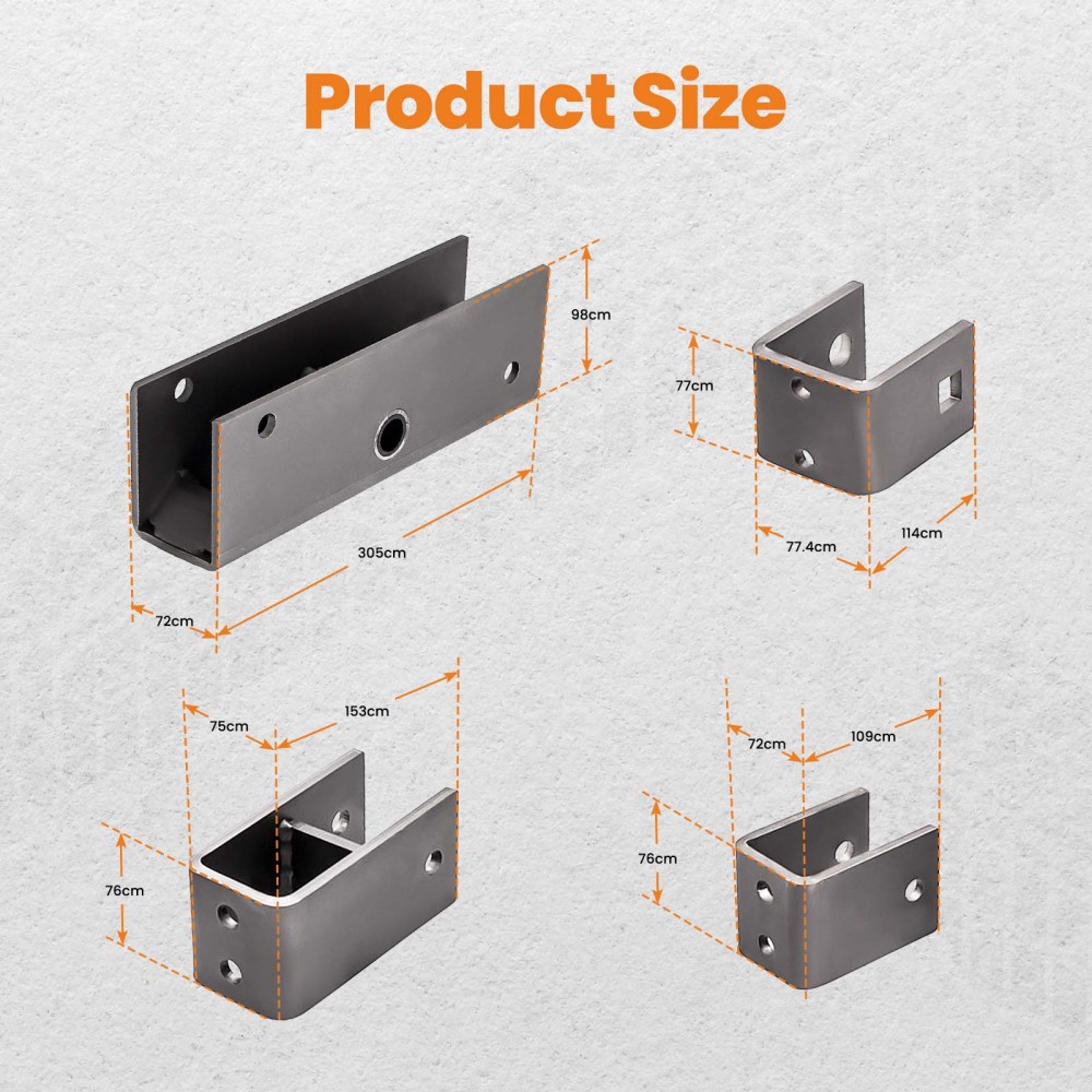 2 wide slipper spring hanger kit for tandem trailer axle with shackle bolts