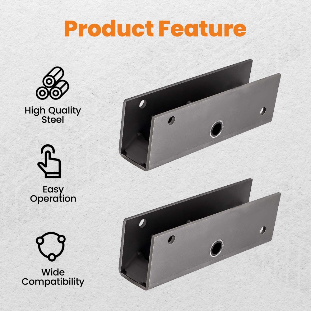 2 wide slipper spring hanger kit for tandem trailer axle with shackle bolts