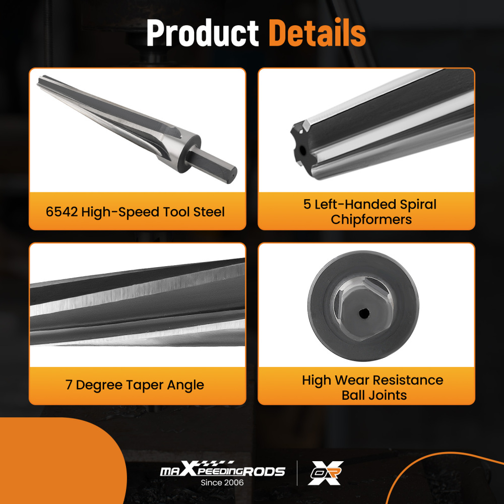 Steel Tapered Ball Joint Tie Rod Reamer Drill Bit Tool, 1-1/2