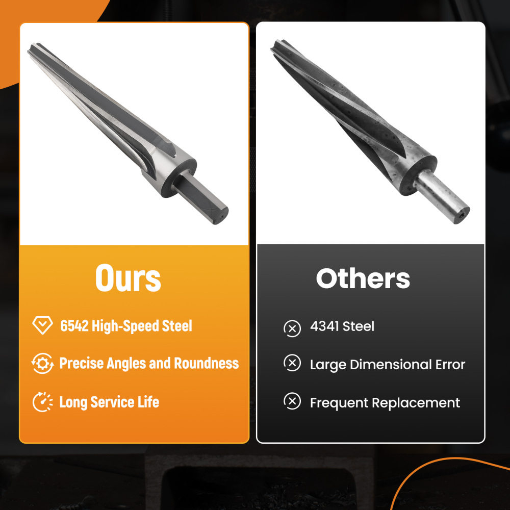 Steel Tapered Ball Joint Tie Rod Reamer Drill Bit Tool, 1-1/2