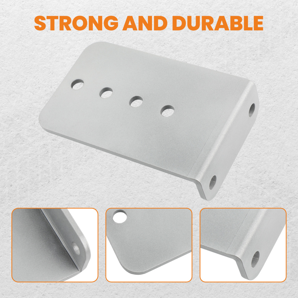 8PCS Galvanized L-Type Boat Trailer Bunk Bracket Kit Fit For 3 x 3 Crossmember