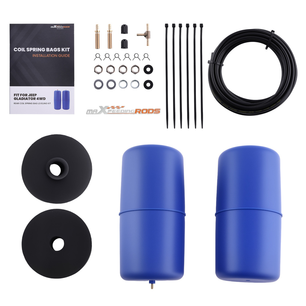 Rear Air Suspension Helper Spring Kit 2300 LBS compatible for Jeep Gladiator 4WD 2020-2025