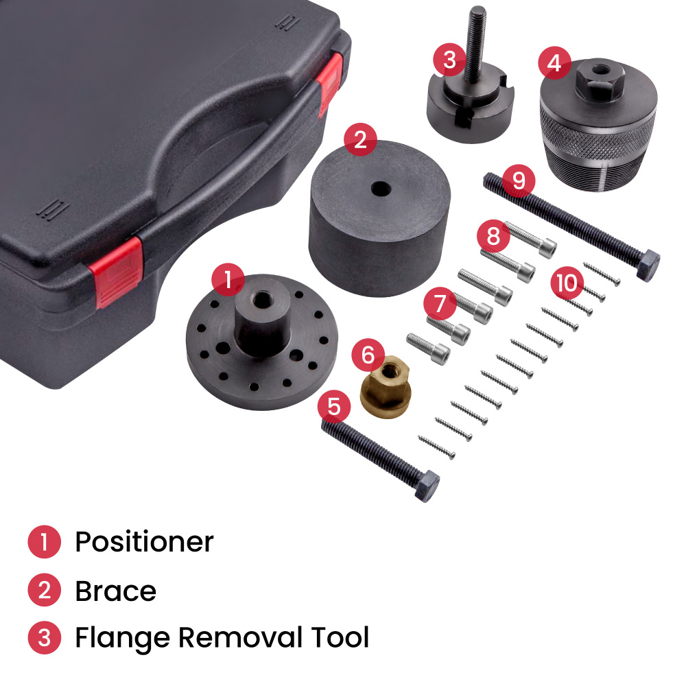 Engine Crankshaft Front Oil Seal Removal Install Tool Set compatible for BMW N52 N54