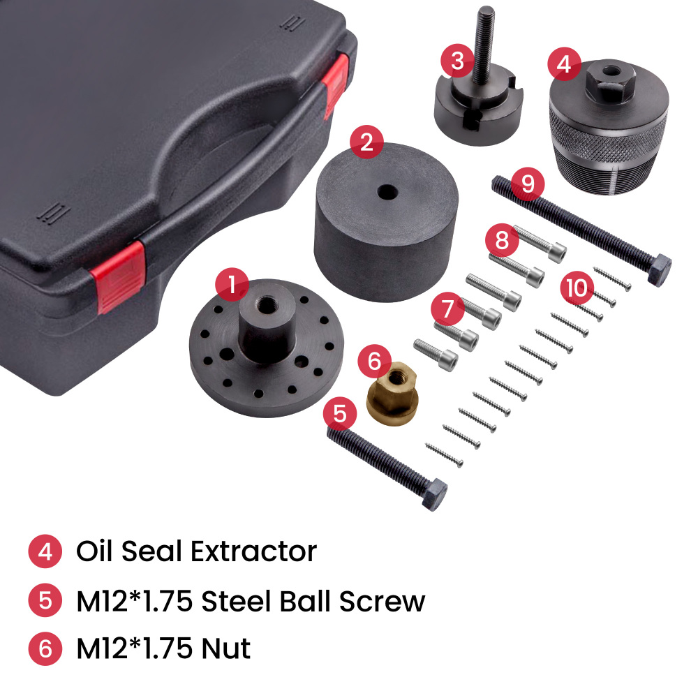 Engine Crankshaft Front Oil Seal Removal Install Tool Set compatible for BMW N52 N54