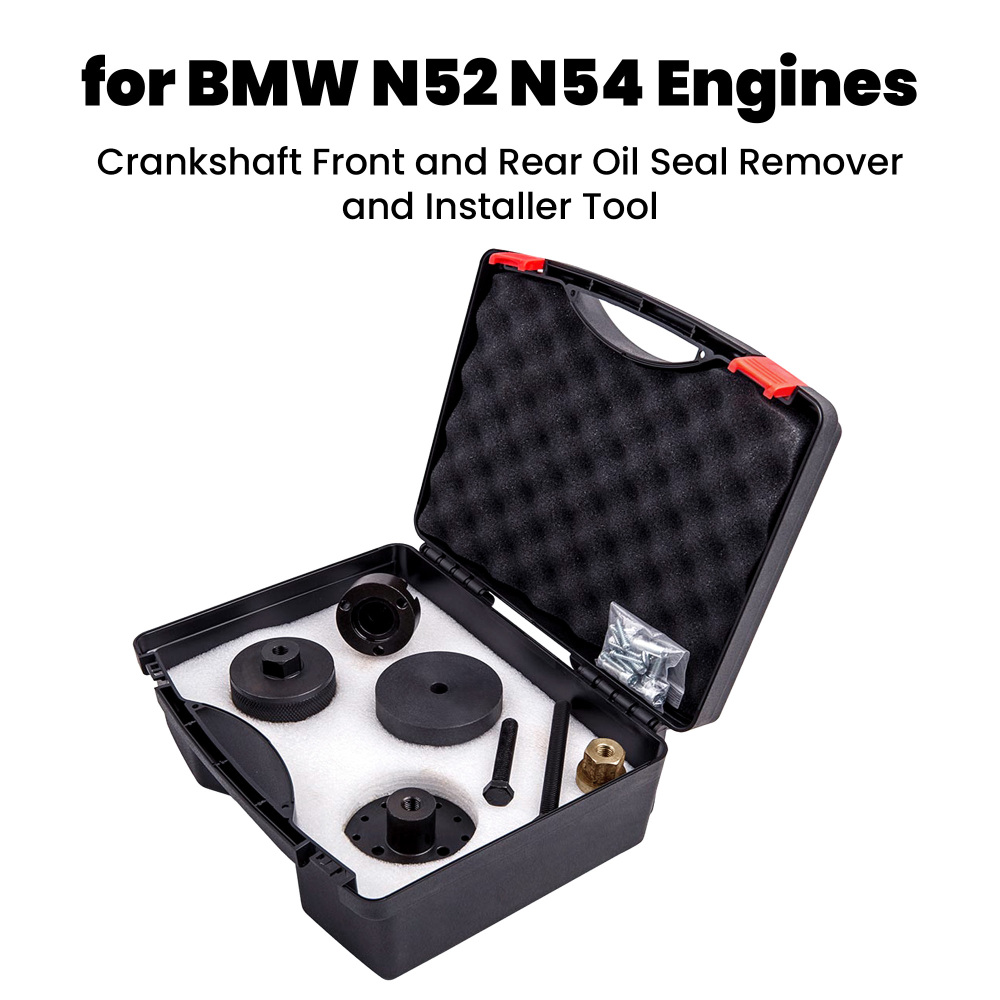 Engine Crankshaft Front Oil Seal Removal Install Tool Set compatible for BMW N52 N54
