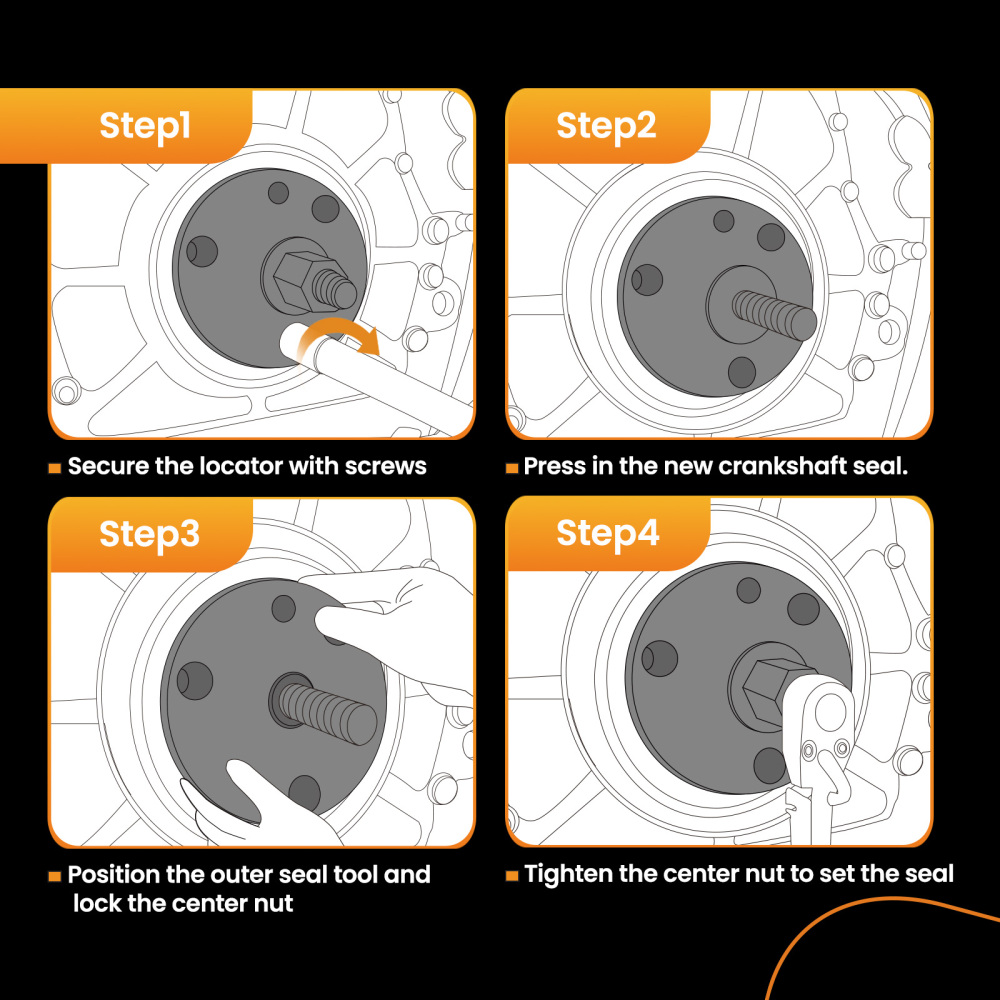 Diesel FrontRear Crankshaft Seal Wear Sleeve Installer compatible for CAT 3406 3408 C-15