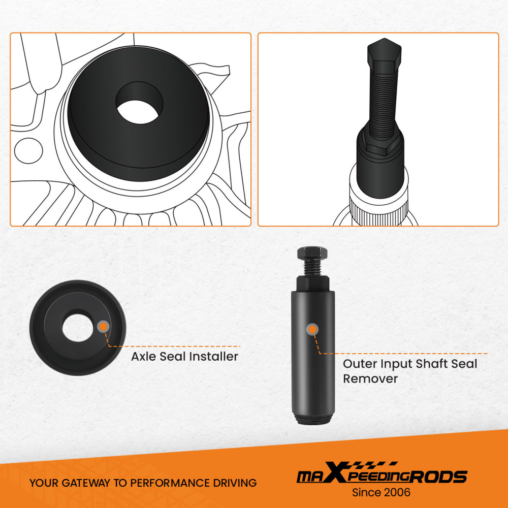 Dual Clutch Transmission Oil Seal Removal Tool compatible for Ford Focus Festiva DPS6