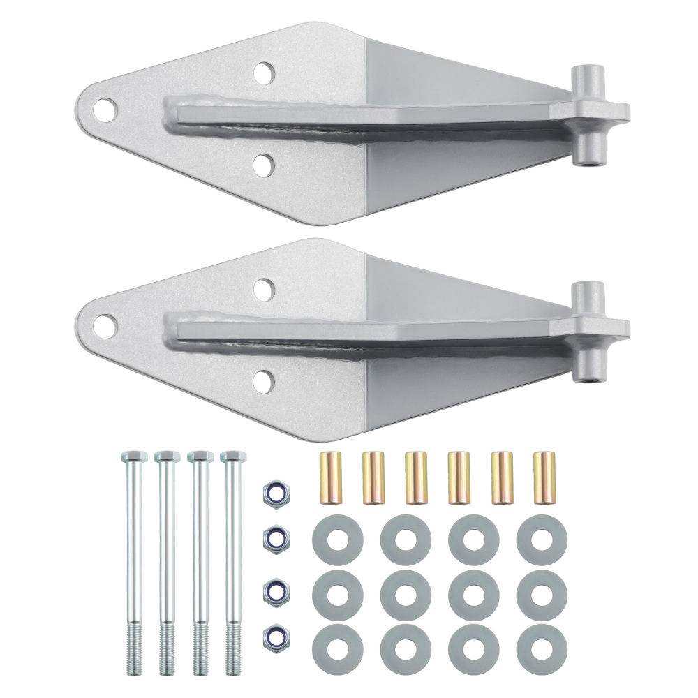 Front Dual Twin Shock Bracket Mount Kit compatible for Ford F250 F350 4WD 1999-2004