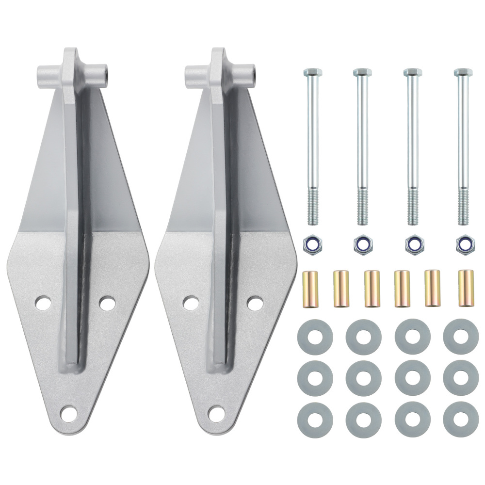 Front Dual Twin Shock Bracket Mount Kit compatible for Ford F250 F350 4WD 1999-2004
