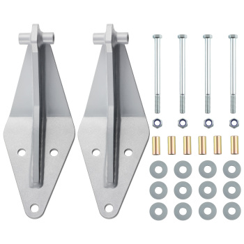 Front Dual Twin Shock Bracket Mount Kit compatible for Ford F250 F350 4WD 1999-2004