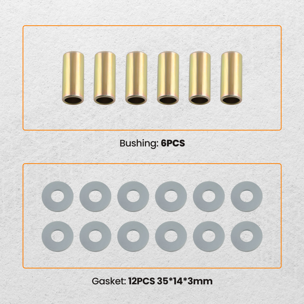 Front Dual Twin Shock Bracket Mount Kit compatible for Ford F250 F350 4WD 1999-2004
