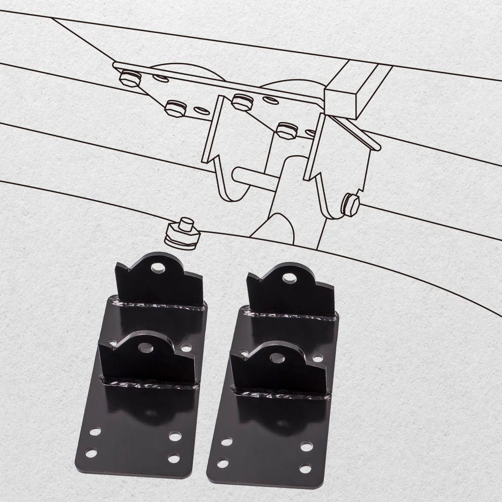 For C10 Truck LS for LSX Engine Swap Bracket Mount Pair with Bolts
