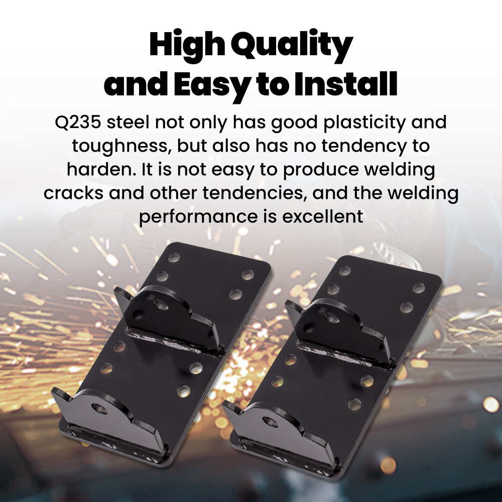 For C10 Truck LS for LSX Engine Swap Bracket Mount Pair with Bolts