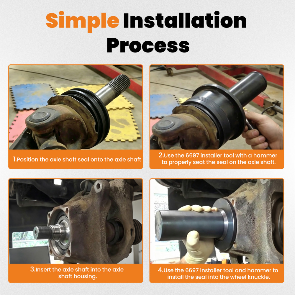 Axle Shaft Seal Installer compatible for Ford F250/ F350 4X4s 2005-newer for 6697