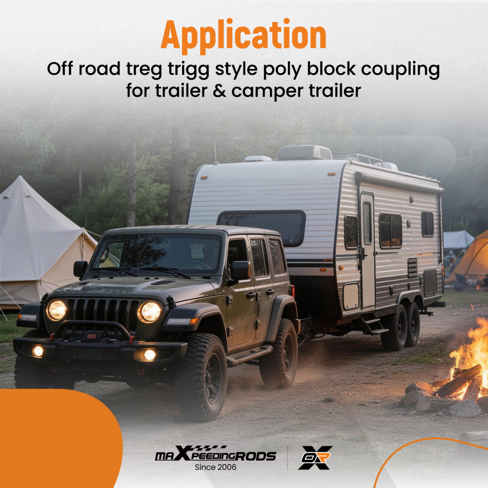 New Off-Road Car Adapter Trailer Parts For Trigg Treg Style Poly Block Coupling