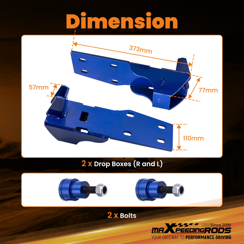 Drop Boxes GQ GU 4X4 compatible for Nissan Patrol 3 4 5 Inch Suspension Lift Kit