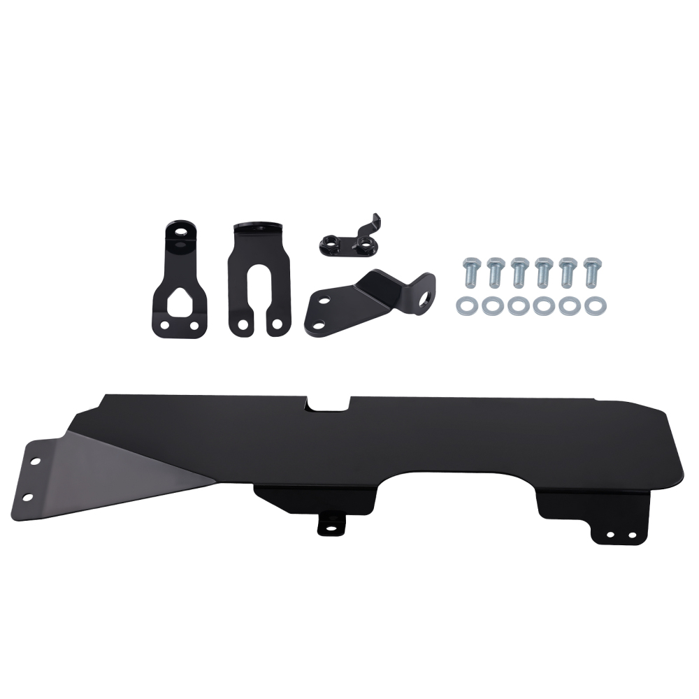 Steel Gas Tank Skid Plate Fits For 07-18 compatible for Jeep Wrangler JK 4WD 2-Door Black