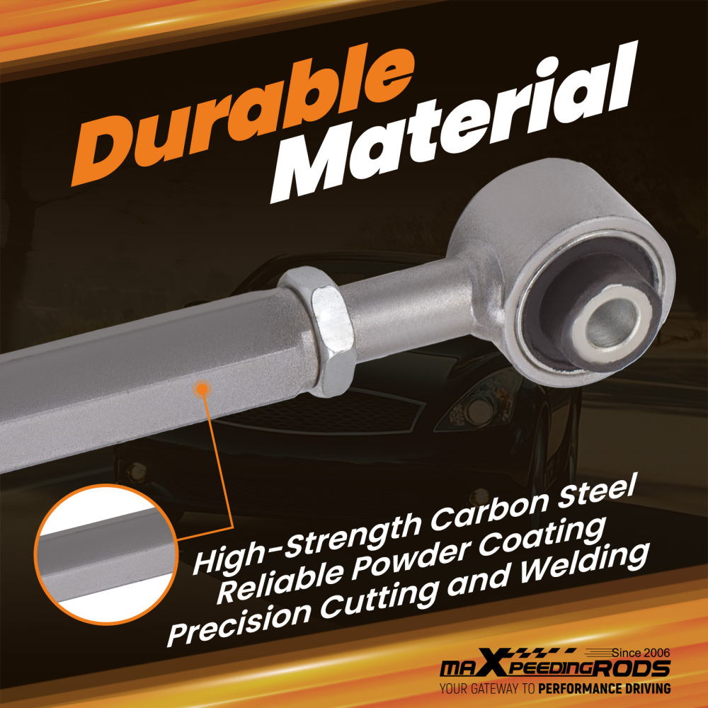 Pair Alignment Rear Camber Arm and Toe Kit Compatible for Nissan 370Z compatible for Infiniti G37 M35 45 G35 suspension arms