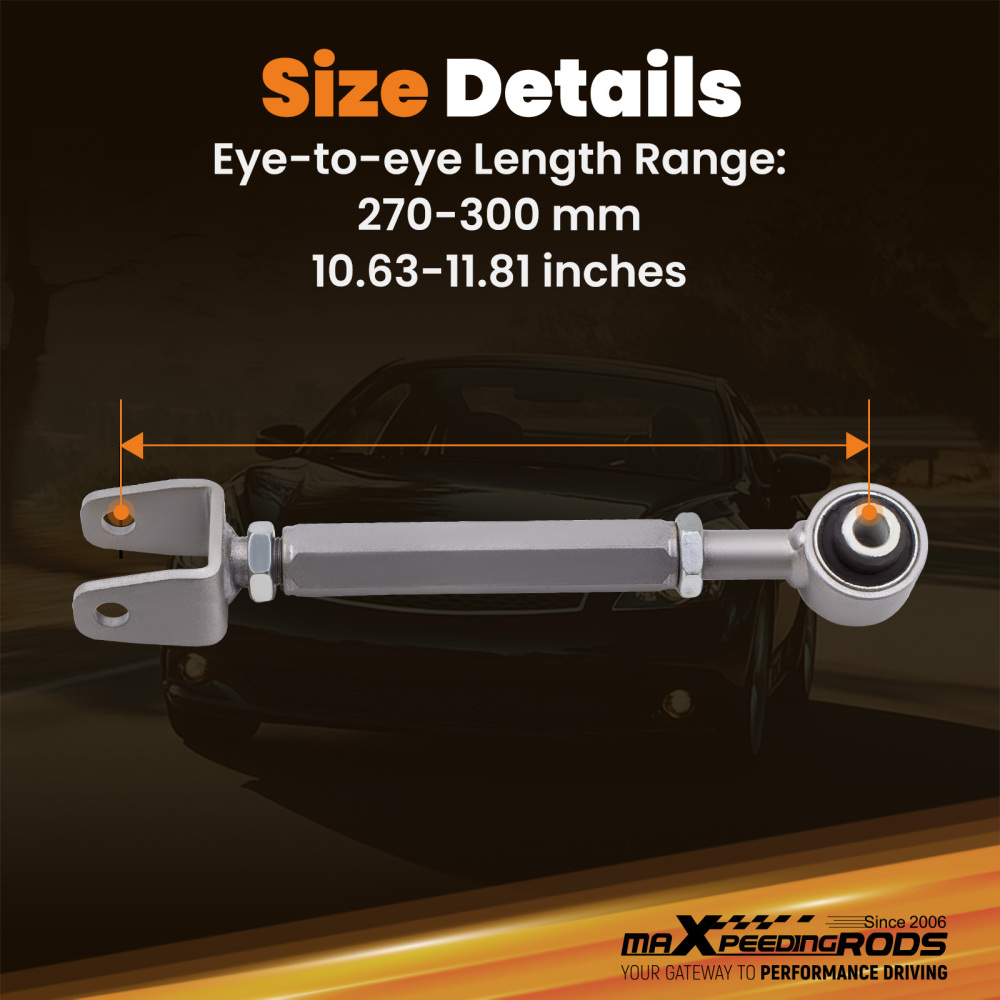 Pair Alignment Rear Camber Arm and Toe Kit Compatible for Nissan 370Z compatible for Infiniti G37 M35 45 G35 suspension arms