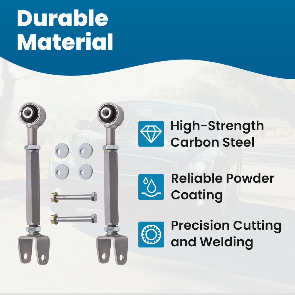 Pair Alignment Rear Camber Arm and Toe Kit Compatible for Nissan 370Z compatible for Infiniti G37 M35 45 G35 suspension arms