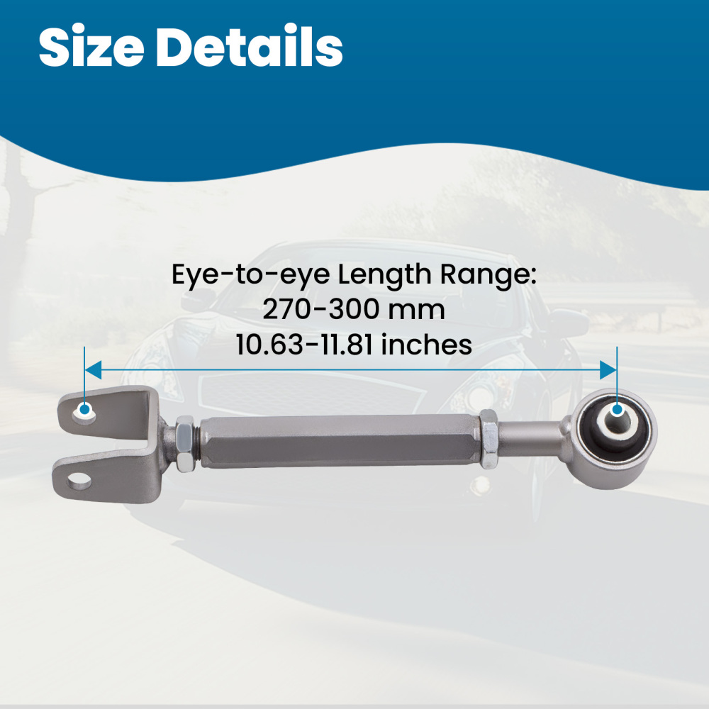 Pair Alignment Rear Camber Arm and Toe Kit Compatible for Nissan 370Z compatible for Infiniti G37 M35 45 G35 suspension arms