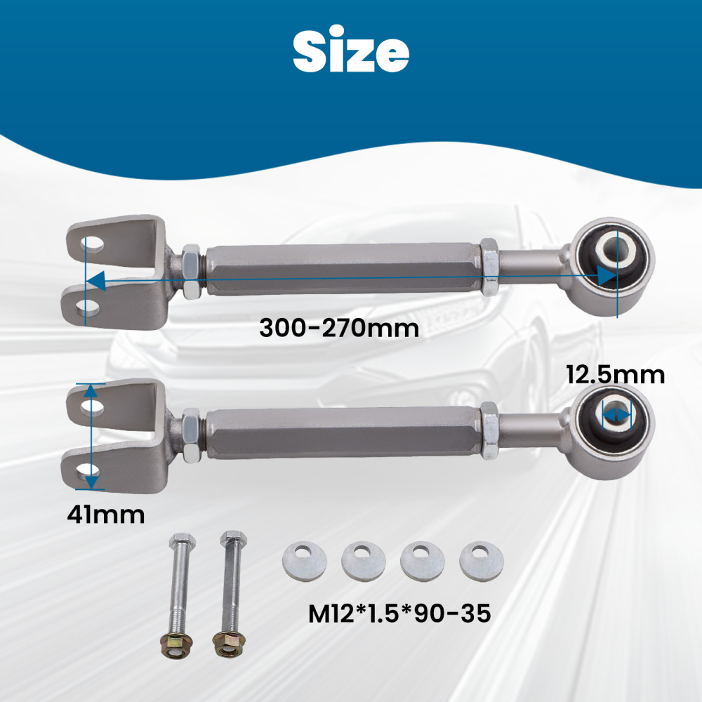 Pair Alignment Rear Camber Arm and Toe Kit Compatible for Nissan 370Z compatible for Infiniti G37 M35 45 G35 suspension arms