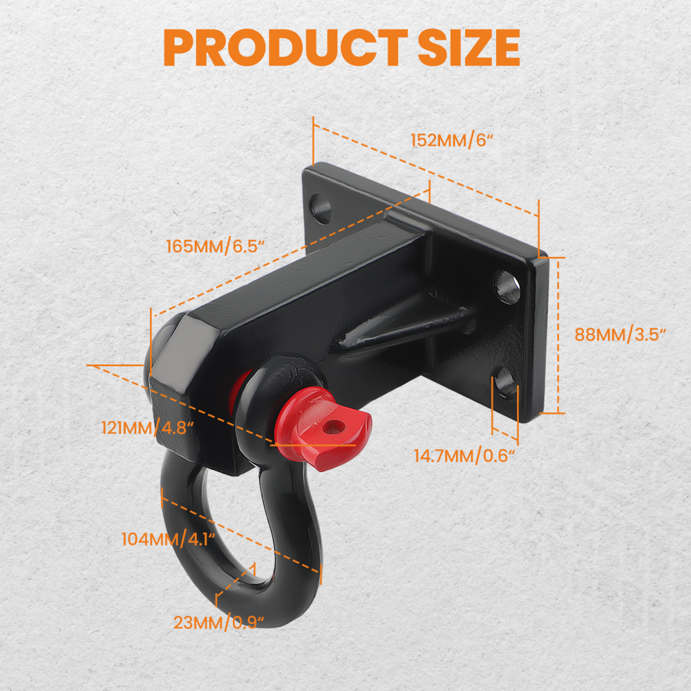 Compatible for DODGE RAM 2500 / 3500 2010-2017 Aftermarket TOW HOOKS