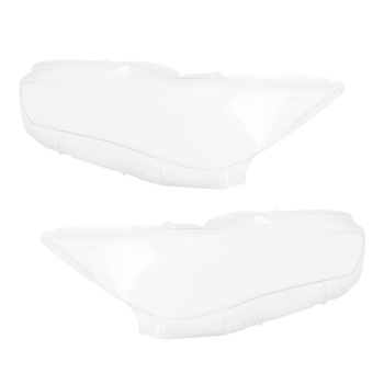 Pair LeftRight Front Headlight Lens Shell Cover compatible for Infiniti Q50 2014-2021