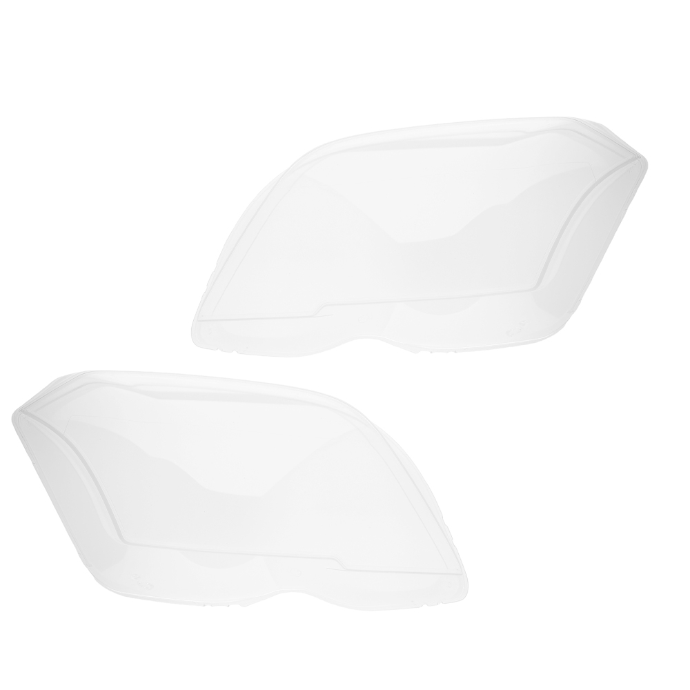 Pair Headlight Lens Cover Clear compatible for Mercedes-Benz GLK Class X204 2009-2012